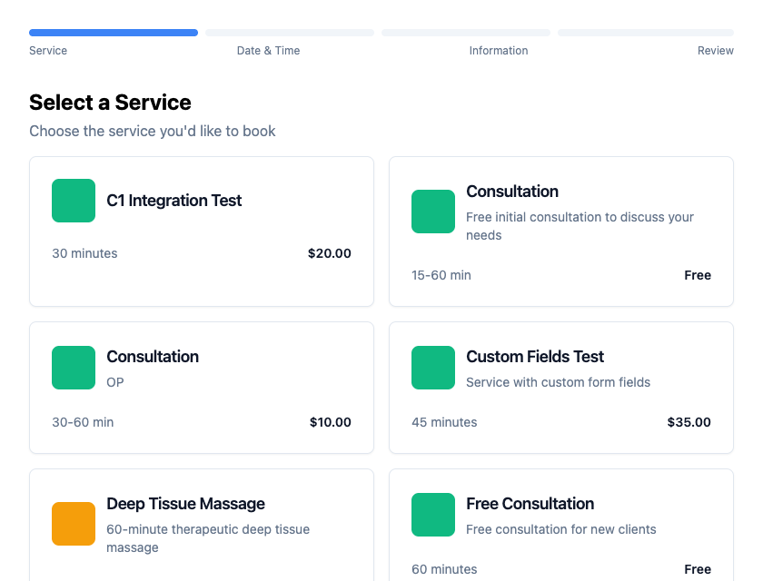 SlotMint booking widget